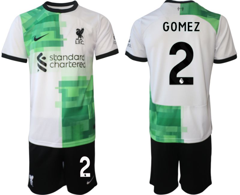 Men 2023-2024 Club Liverpool away white #2 Soccer Jersey->liverpool jersey->Soccer Club Jersey